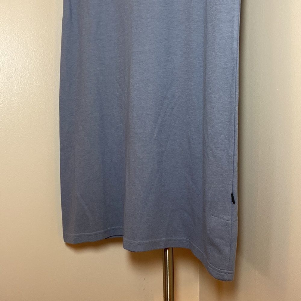 Horny Toad Women's Gray Super Soft Stretchy Short Sleeve Crewneck T-Shirt Dress - Picture 6 of 13